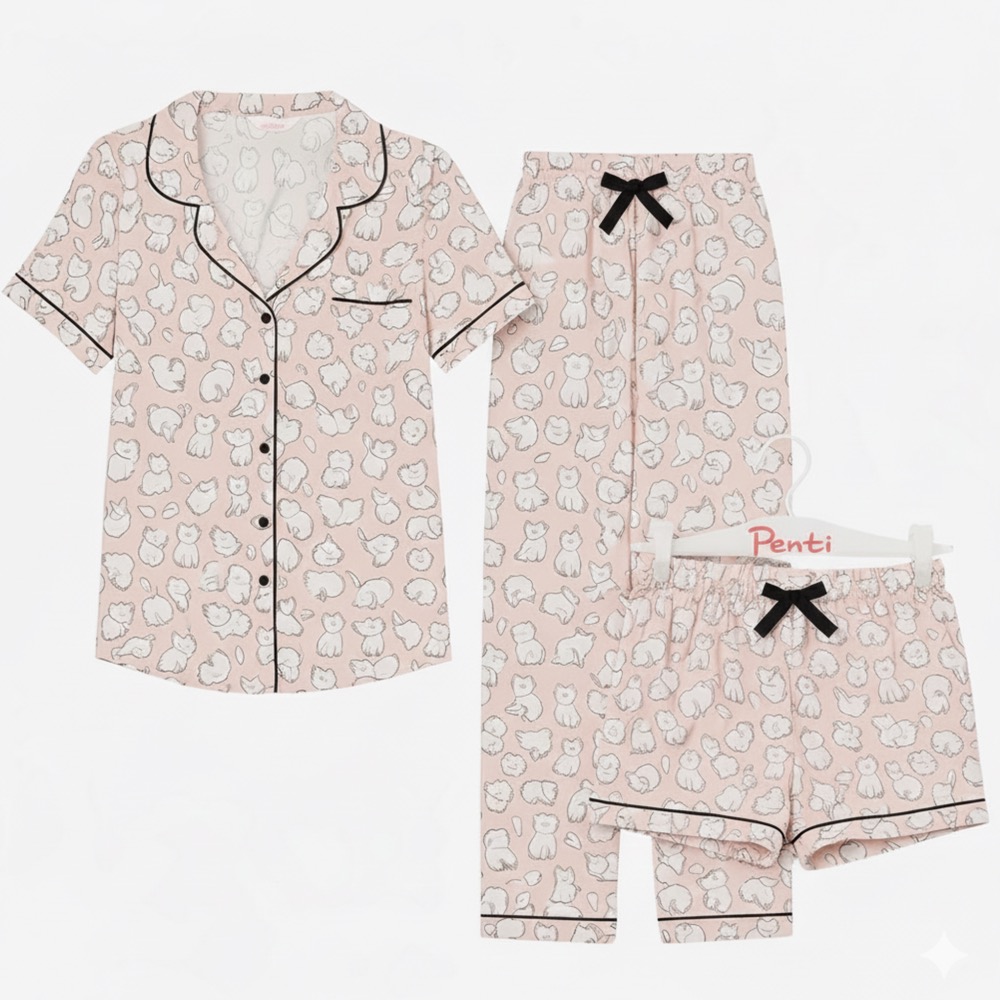 ست بلوز شورتک و شلوار راحتی پنتی ترکیه اورجینال ست بلوز شورتک و شلوار راحتی پنتی ترکیه اورجینال