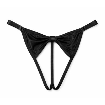 شورت فانتزی بک لس پاپیونی مشکی