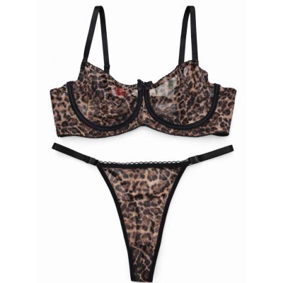 ست شورت و سوتین پلنگی