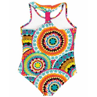 Joe Boxer girls' swimsuit with mandala design